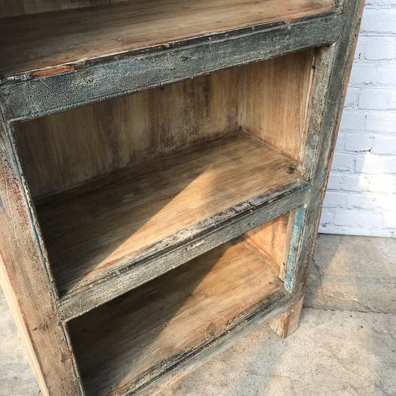 Rustic reclaimed wood 3 tier shelving | bookcase (D+W)
