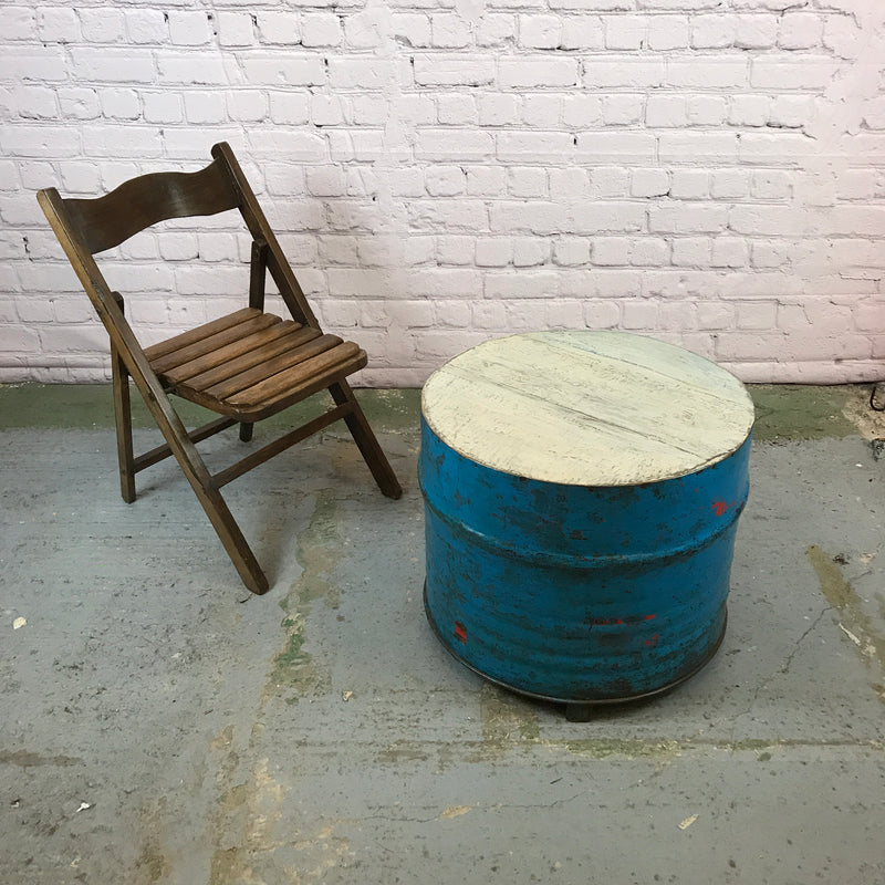 RECYCLED OIL DRUM TABLE SEAT (H49CM | W57CM)