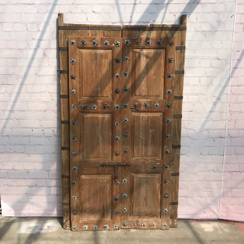 Vintage Indian Studded Door (H201cm | W118cm)