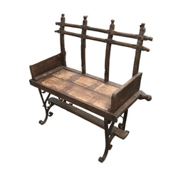 Repurposed Indian Ox Cart Bench (W110cm | H102cm)