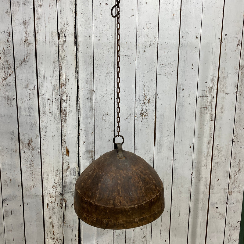 INDUSTRIAL STYLE METAL RIVETED LIGHT PENDANT SHADE ONLY