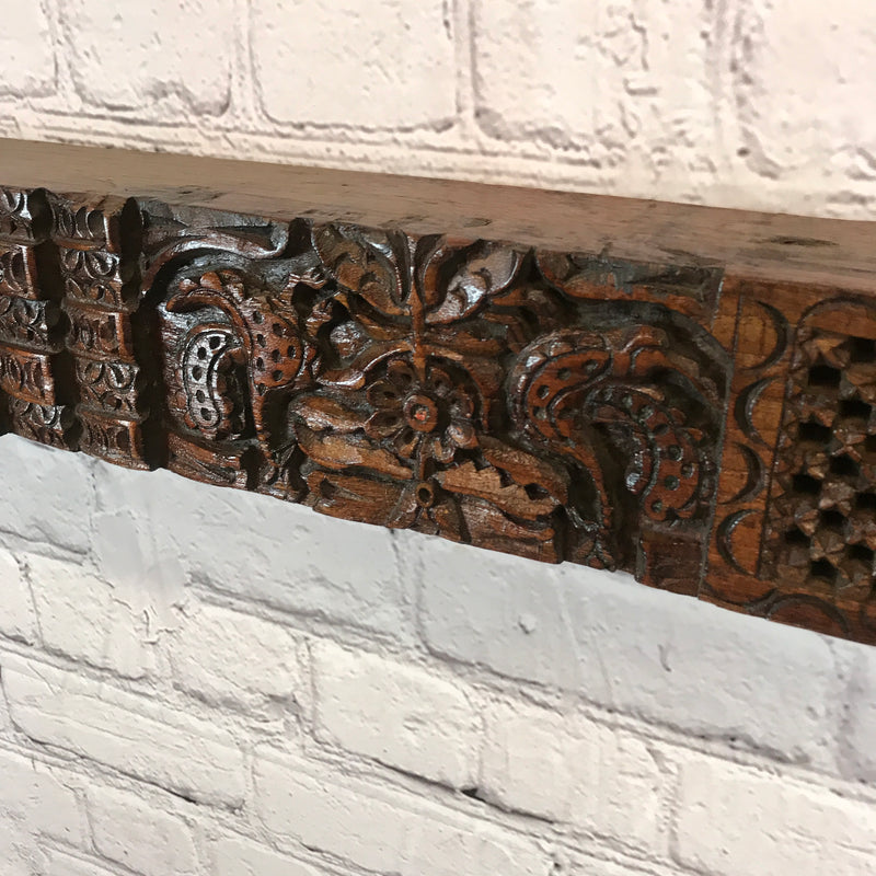 Antique carved architectural panel (W166cm| H14cm)