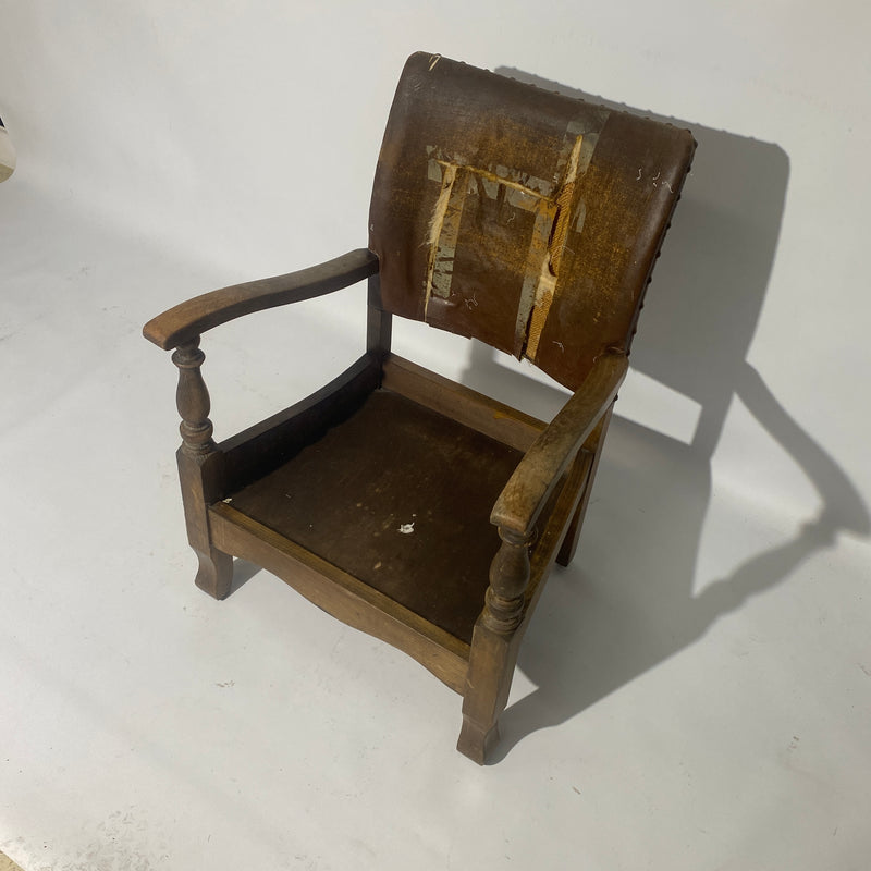 Antique Fireside Nursing Childs Chair For Restoration