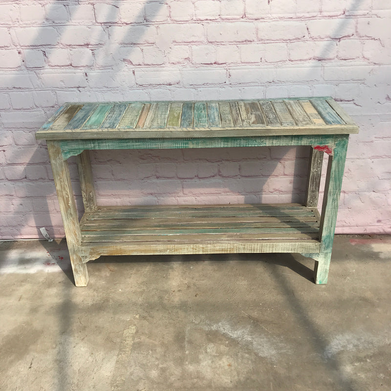 Reclaimed hand painted Indian console (W120cm | H77cm)