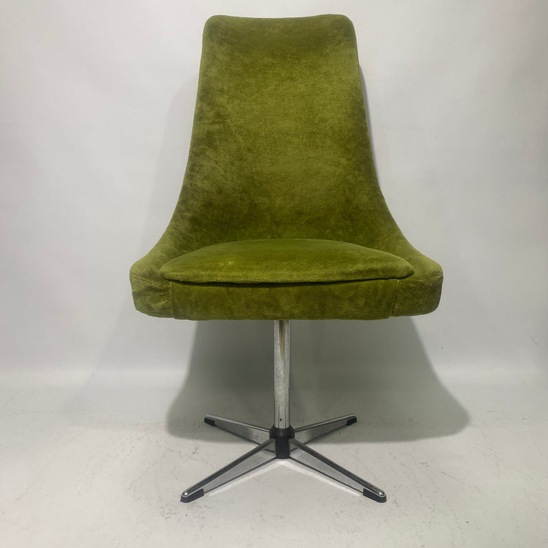 1970s Lübke Pop Art Space Age Swivel Chair