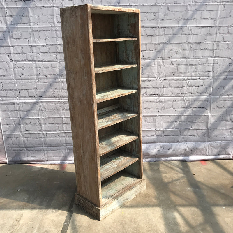 Reclaimed Indian teak wood bookcase shelving (H183CM | W68CM)