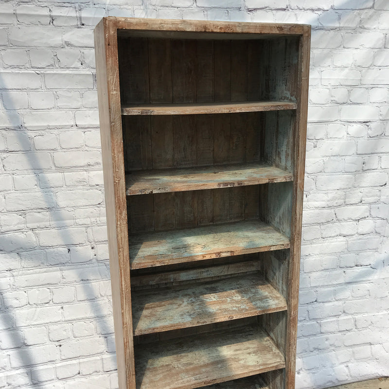 Reclaimed Indian teak wood bookcase shelving (H183CM | W68CM)