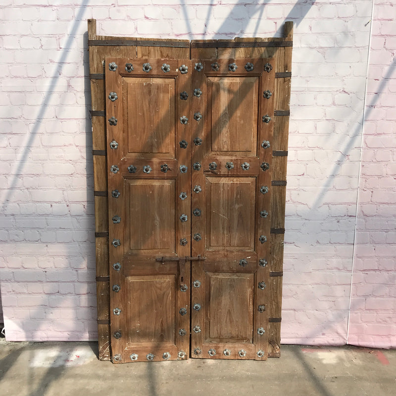 Vintage Indian Studded Door (H201cm | W118cm)