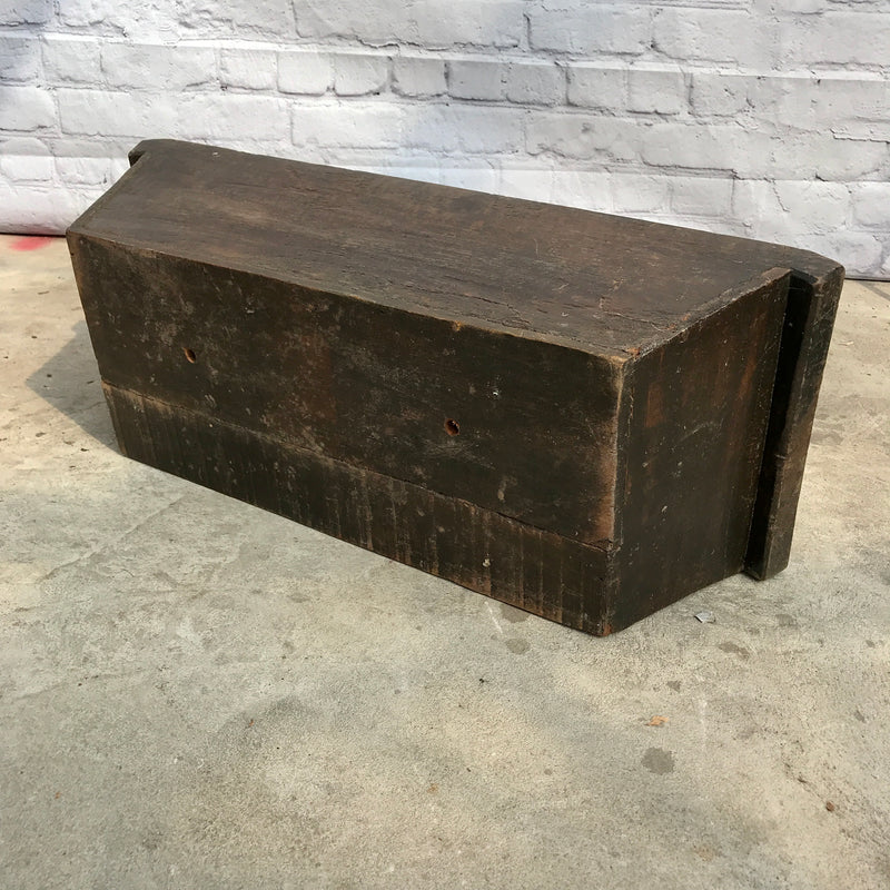 Vintage teak wood trough planter (W60CM | D22CM)