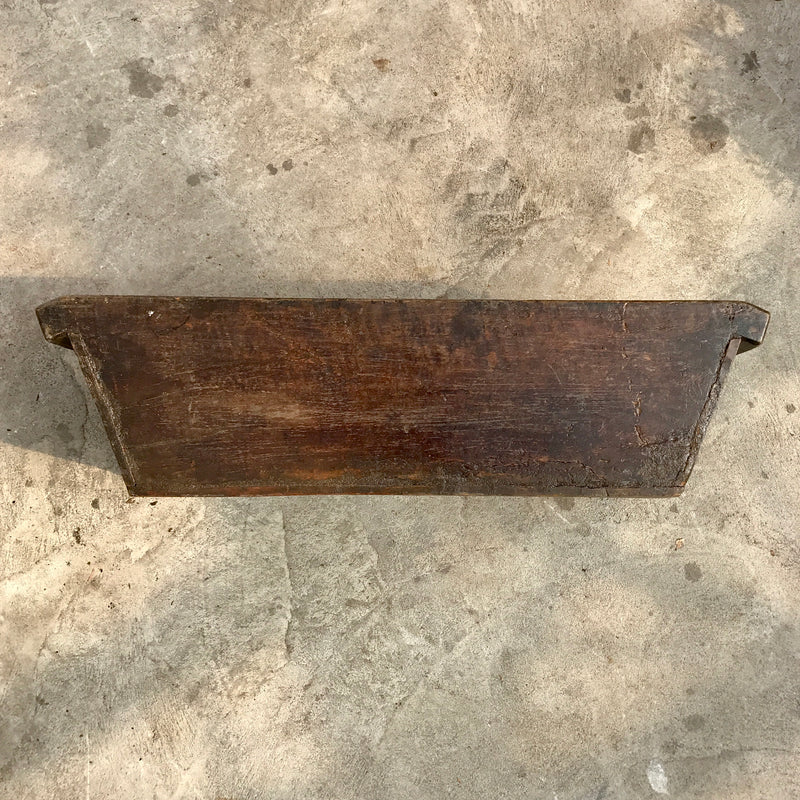 Vintage teak wood trough planter | W78CM D31CM