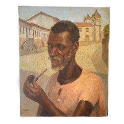 “Preto Velho” oil on canvas, Armando Vianna (1955)