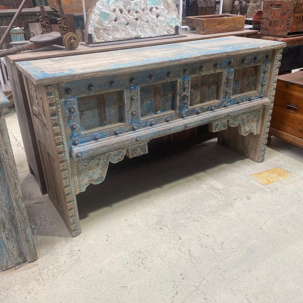 UPCYCLED ANTIQUE INDIAN DOOR CONSOLE (W171CM | H95CM)