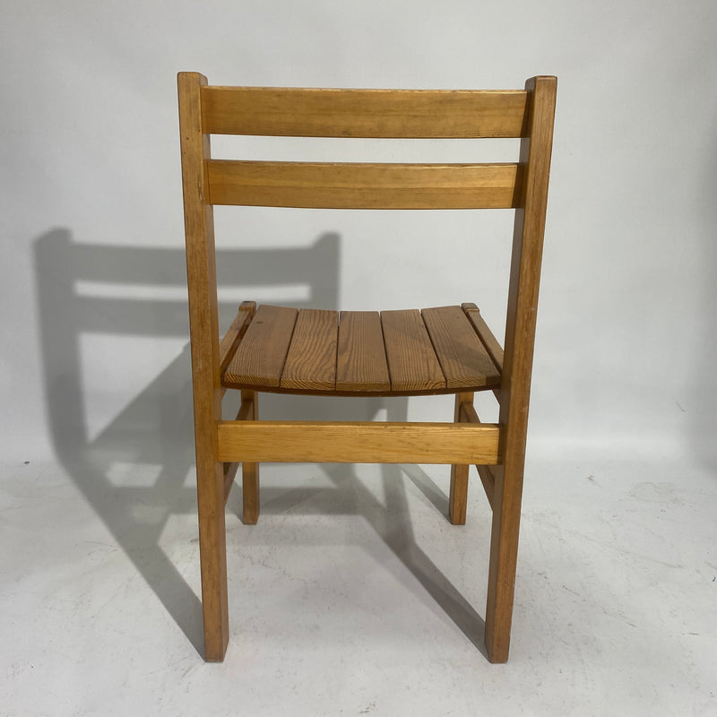 3 x Vintage Mid Century Pine Dining Chairs