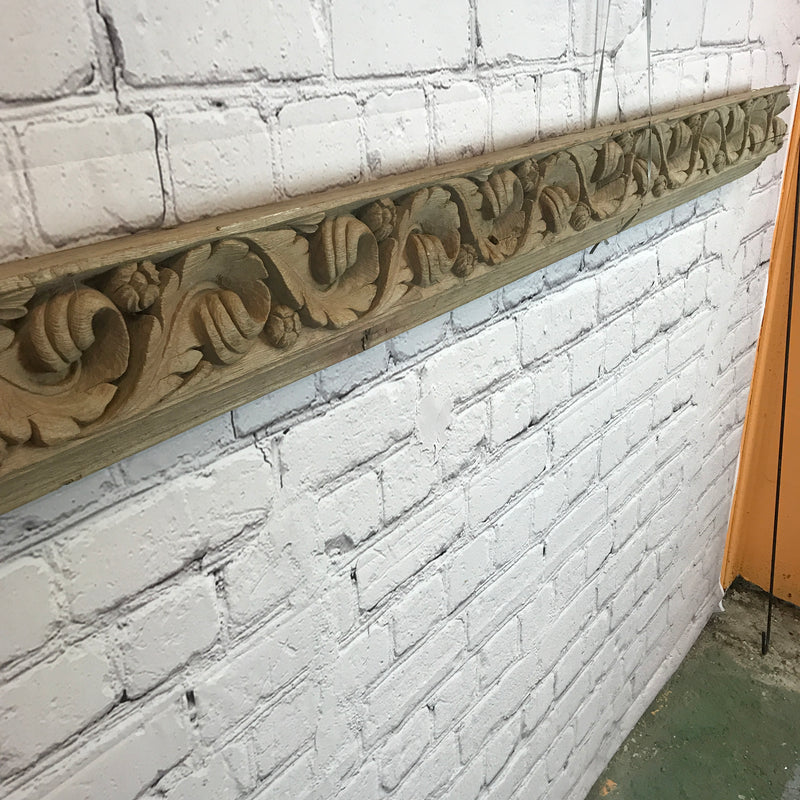 HAND CARVED ARCHITECTURAL PANEL (W225cm | H14cm)