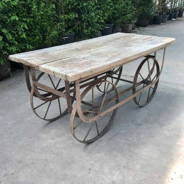 Vintage market stall cart | outdoor table