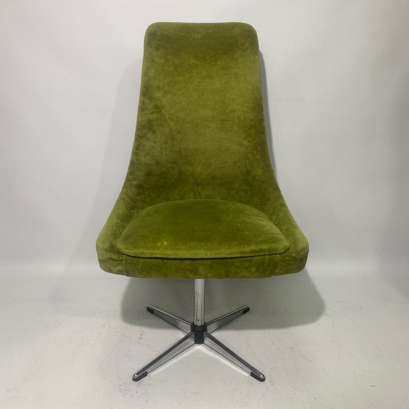 1970s Lübke Pop Art Space Age Swivel Chair