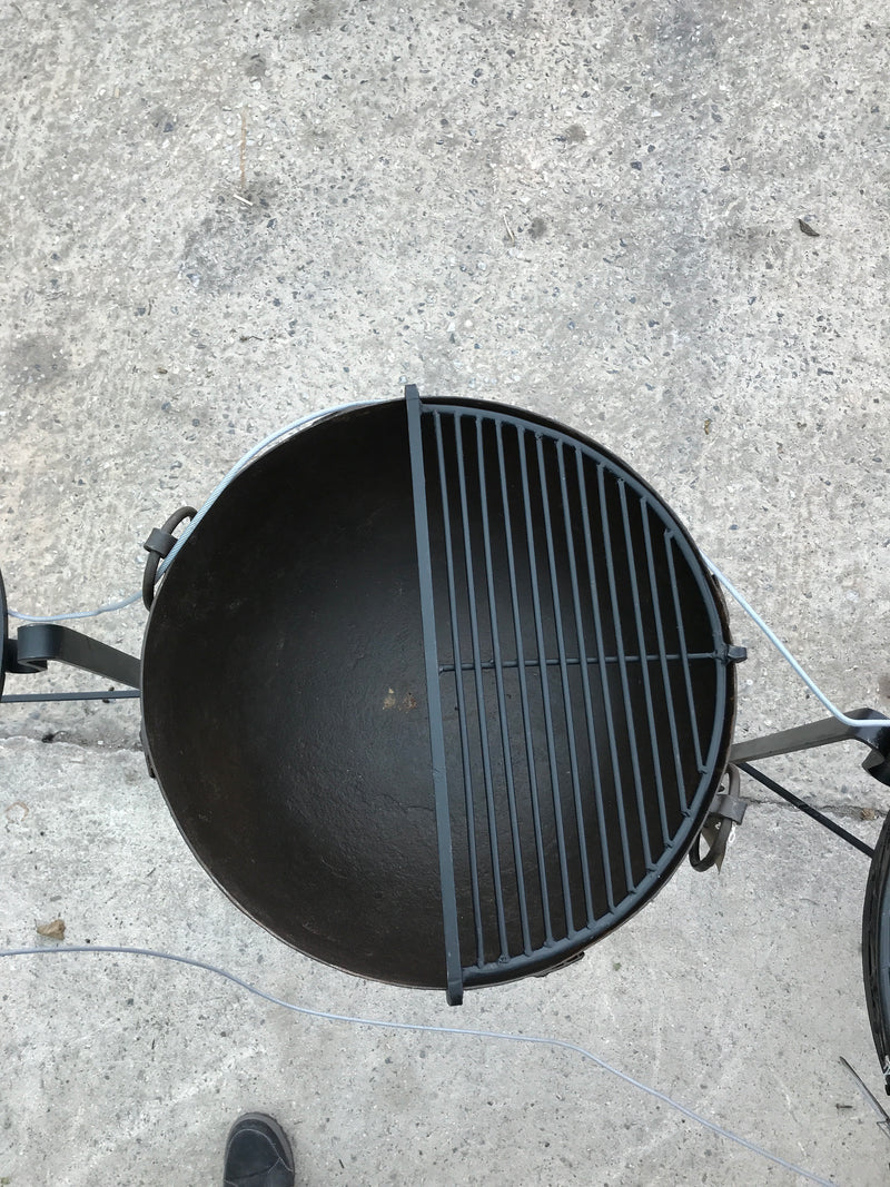 Ø54CM D26CM • Original Indian fire bowl, stand & grill