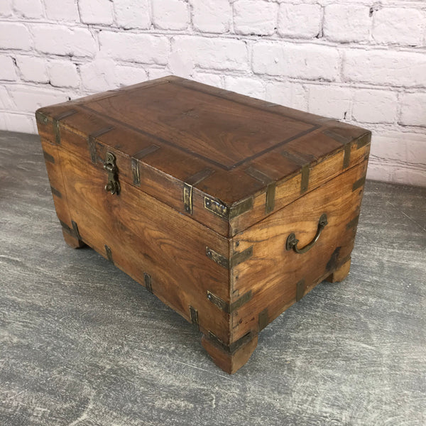 Impressive vintage teak table chest, ideal for jewellery and special items