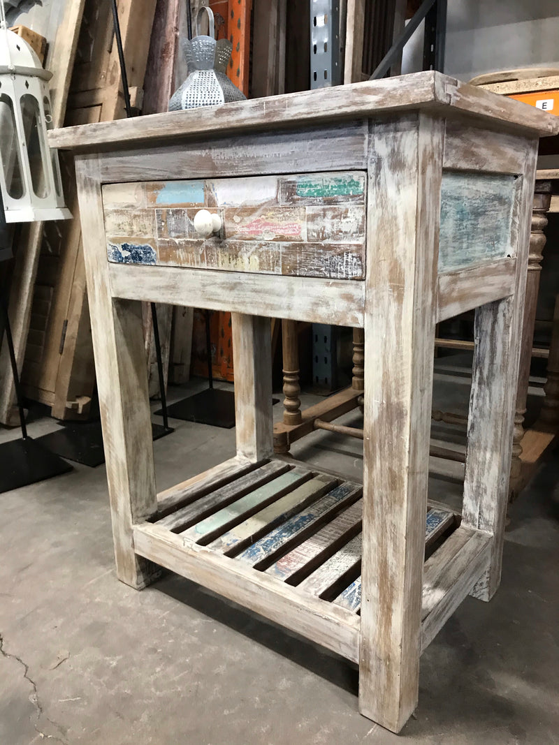 Reclaimed side table