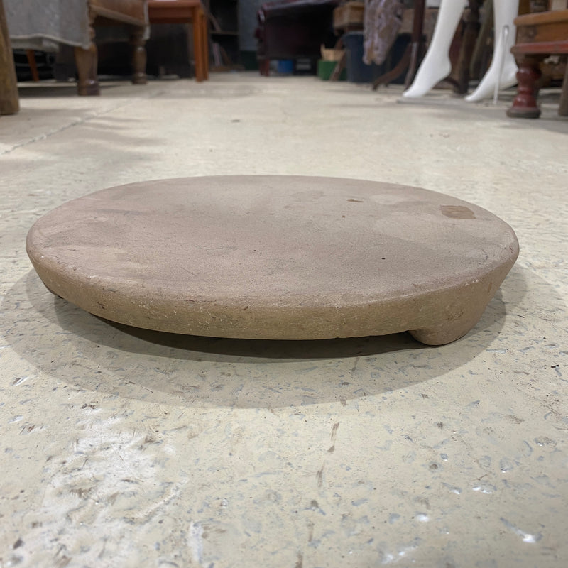 Hand Carved Stone Chakla Plate (w30cm x h4cm)