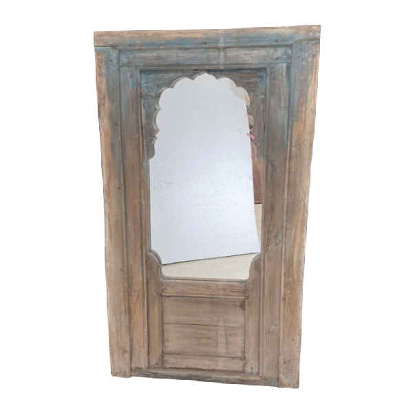 Upcycled Indian Window Frame Mirror