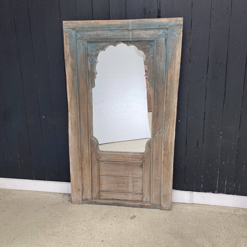 Upcycled Indian Window Frame Mirror